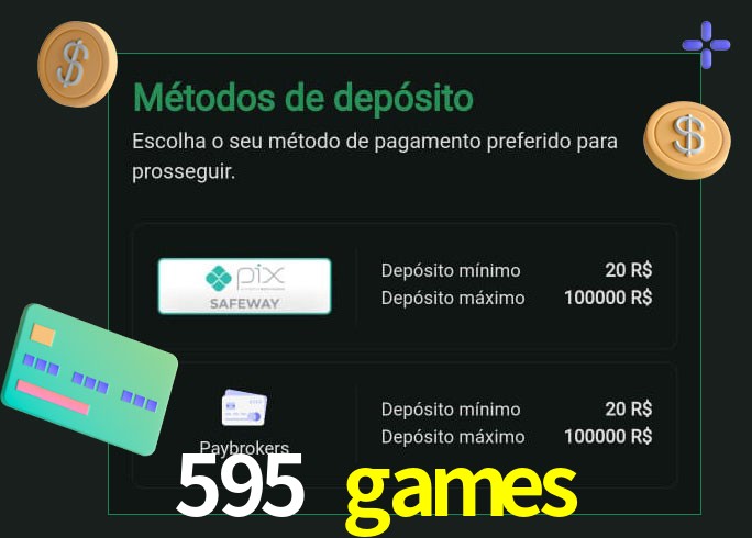 O cassino 595 games oferece uma grande variedade de métodos de pagamento