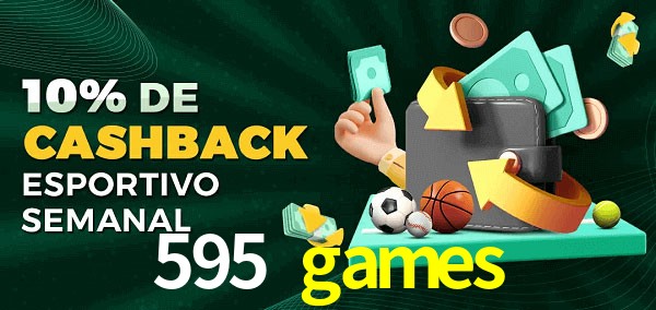 10% de bônus de cashback na 595 games
